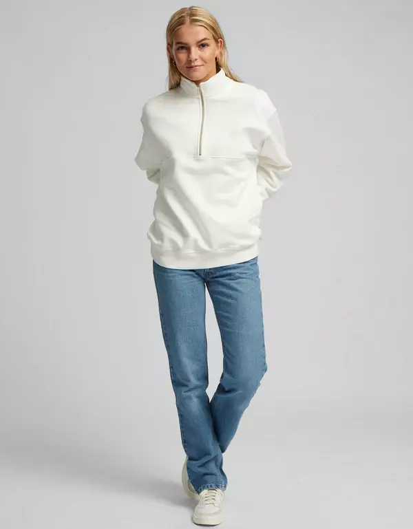 Colorful Standard Organic Quarter Zip Neptune Blue unisex blau